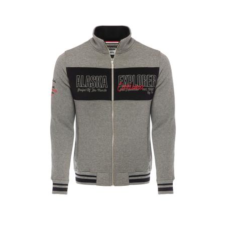 Carisma CARISMA Sweatvest grijs / kersrood / zwart