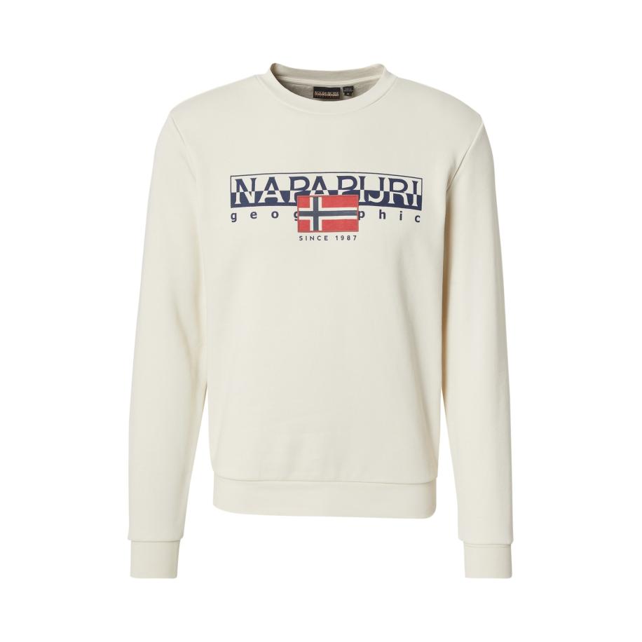 Napapijri NAPAPIJRI Sweatshirt B-AYLMER beige / donkerblauw / rood -