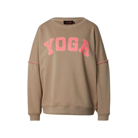 miss goodlife miss goodlife Sweatshirt Yoga donkerbeige / zalm roze / rosa