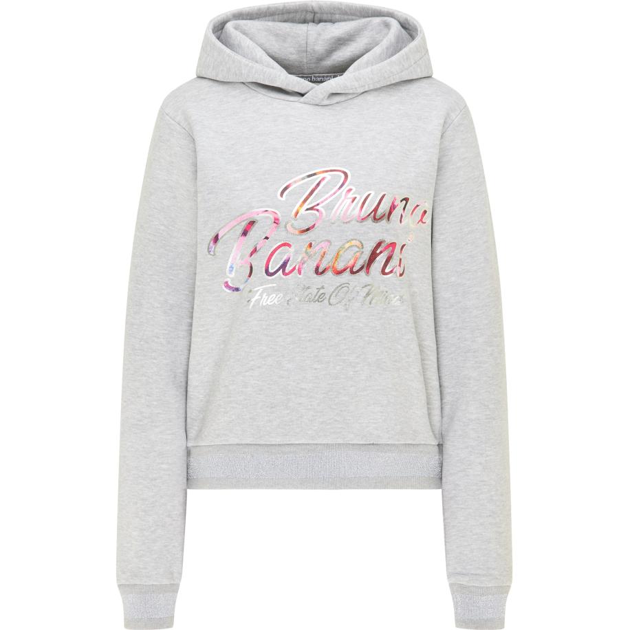 Bruno Banani Bruno Banani Sweatshirt Bryant grijs gemêleerd / pitaja roze / lichtroze / zilver -