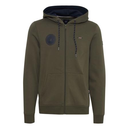 FQ1924 FQ1924 Sweatvest WILLIAM donkergroen / rood / zwart / wit