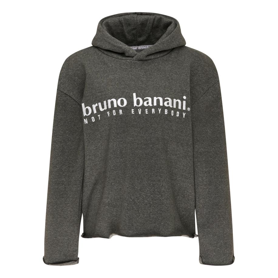 Bruno Banani Bruno Banani Sweatshirt Ross antraciet / wit -