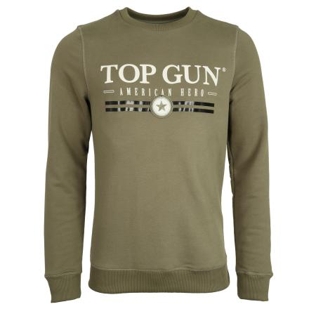 Top gun TOP GUN Sweatshirt kaki / zwart / wit
