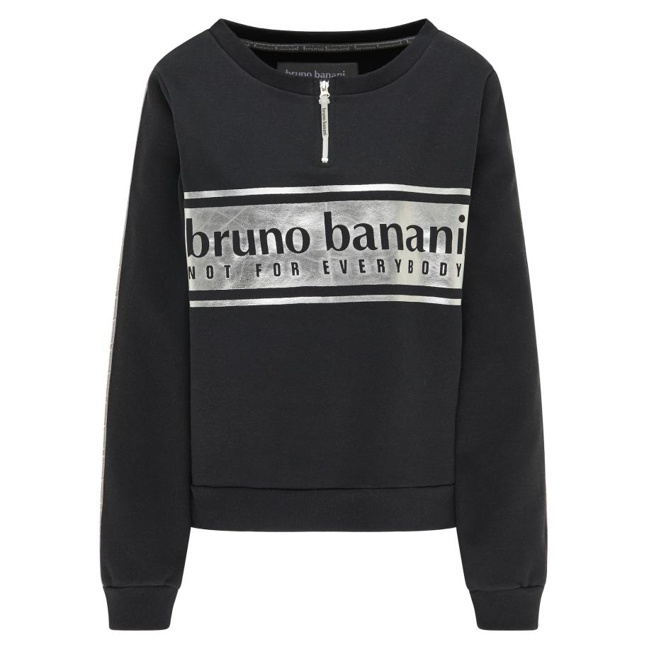 Bruno Banani Bruno Banani Sweatshirt Hayes grijs / zwart / wit -