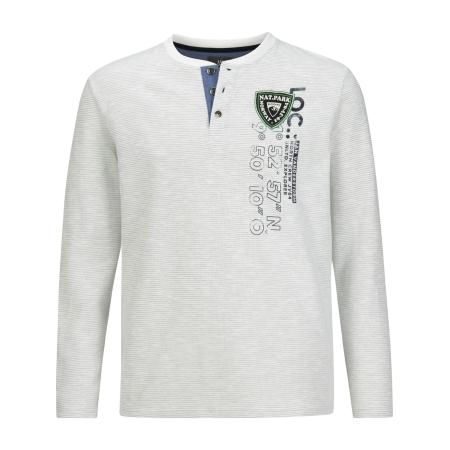 jan vanderstorm Jan Vanderstorm Sweatshirt Reginald zwart / wolwit