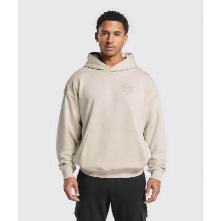 Gymshark Stacked Hoodie Pebble Grey