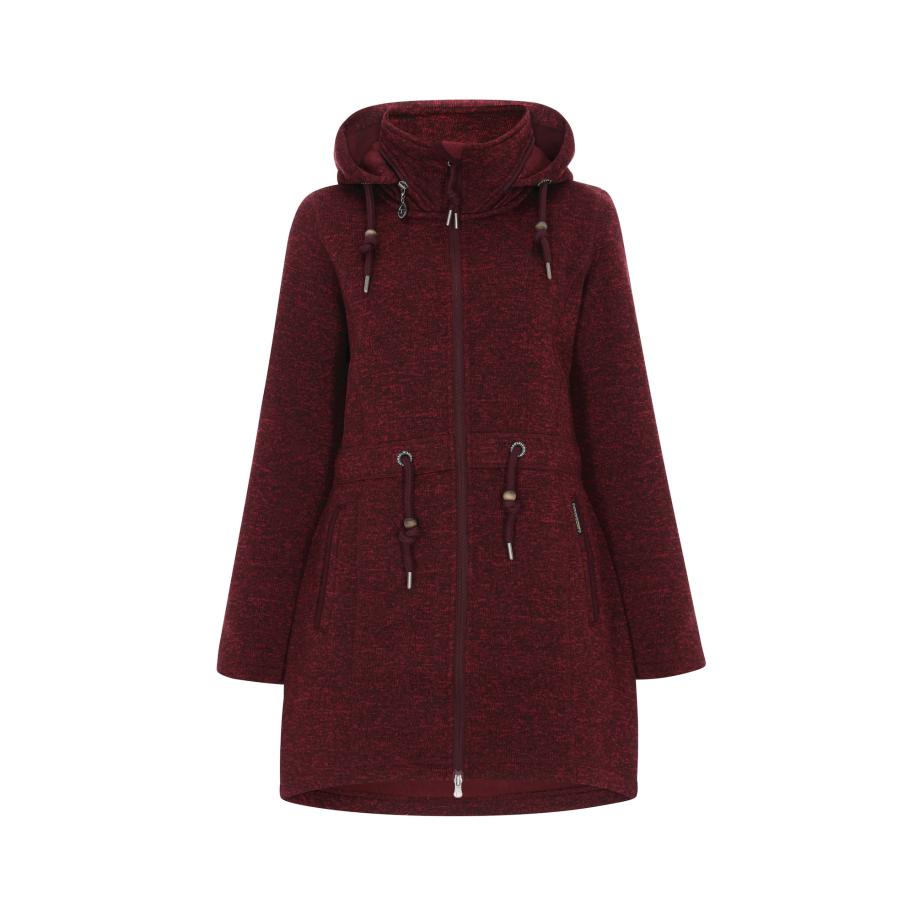 Schmuddelwedda Schmuddelwedda Fleece jas bourgogne -