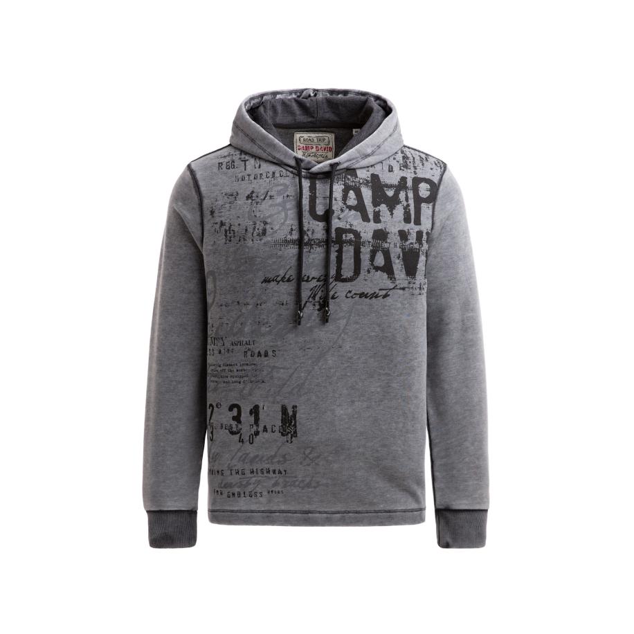 Camp David CAMP DAVID Sweatshirt grijs / zwart -
