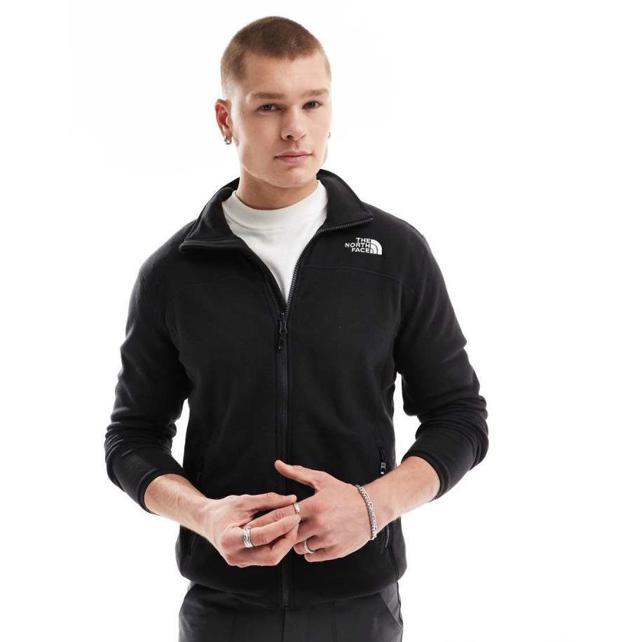 The North Face - Glacier 100 - Fleecevest met ritssluiting in zwart Zwart