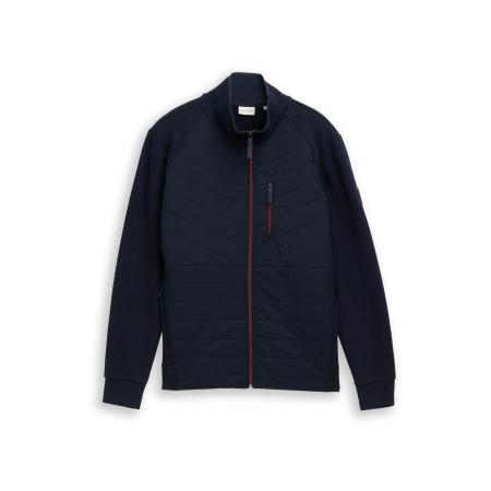 Tom Tailor TOM TAILOR Sweatvest donkerblauw / rood