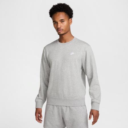 Nike Club herentop van sweatstof met ronde hals - Grijs