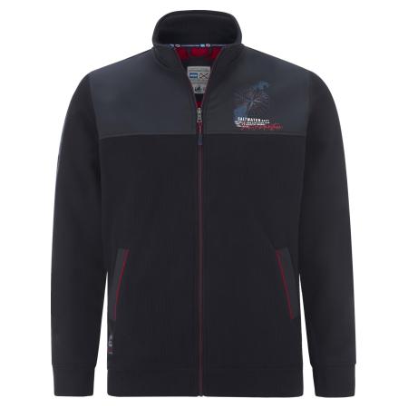 jan vanderstorm Jan Vanderstorm Sweatvest Aspian donkerblauw / gemengde kleuren