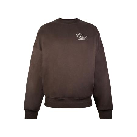 SikSilk SikSilk Sweatshirt bruin / wit