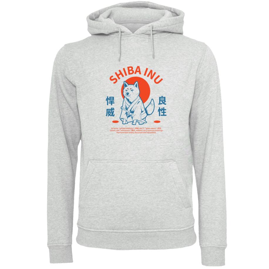 F4NT4STIC F4NT4STIC Sweatshirt Japanischer Shiba Inu Hund navy / grijs / oranje -