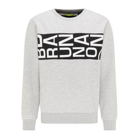 Bruno Banani Bruno Banani Sweatshirt Richardson grijs gemêleerd / zwart / wit