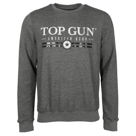 Top gun TOP GUN Sweatshirt grijs gemêleerd