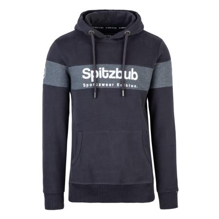 SPITZBUB Sweatshirt Ludis grijs / lichtgrijs / wit