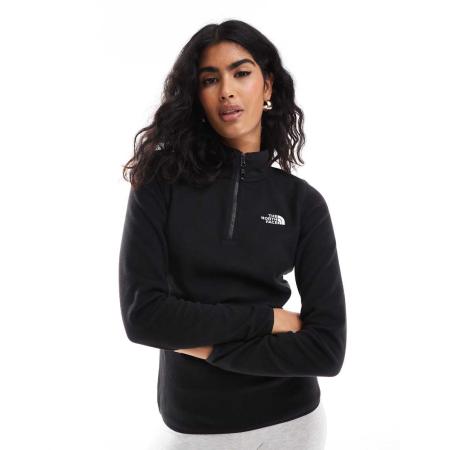 The North Face Glacier 100 Fleecetop met 1/4 rits in zwart