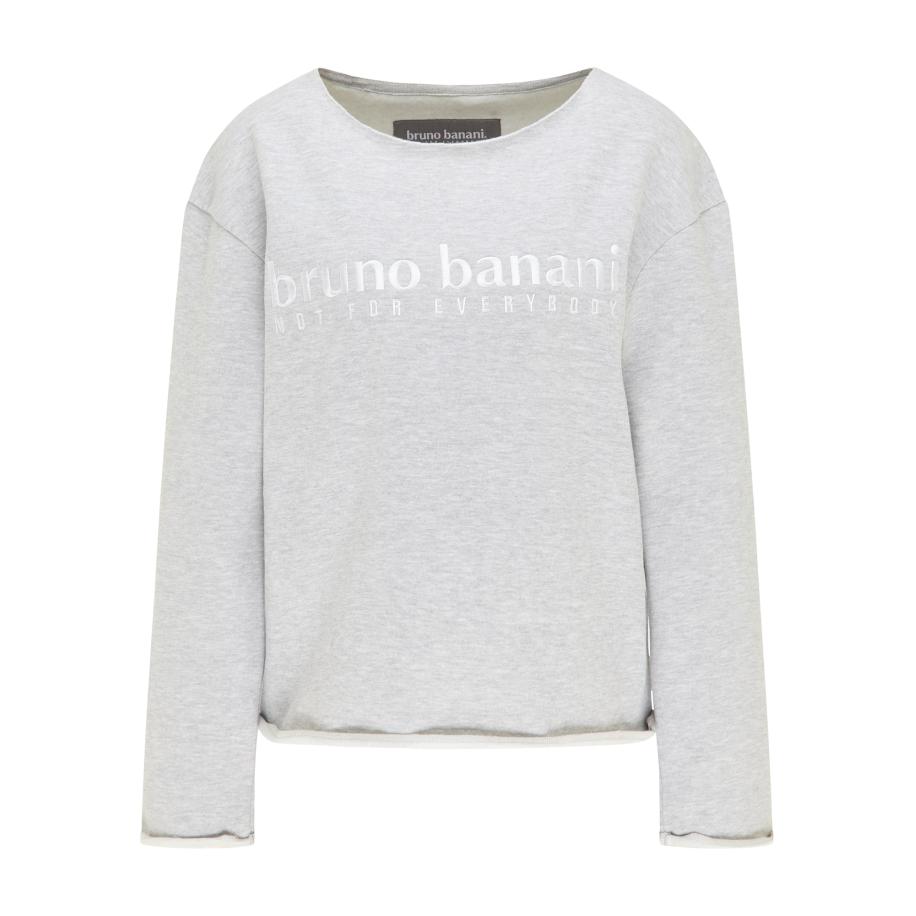 Bruno Banani Bruno Banani Sweatshirt Price grijs gemêleerd / wit -