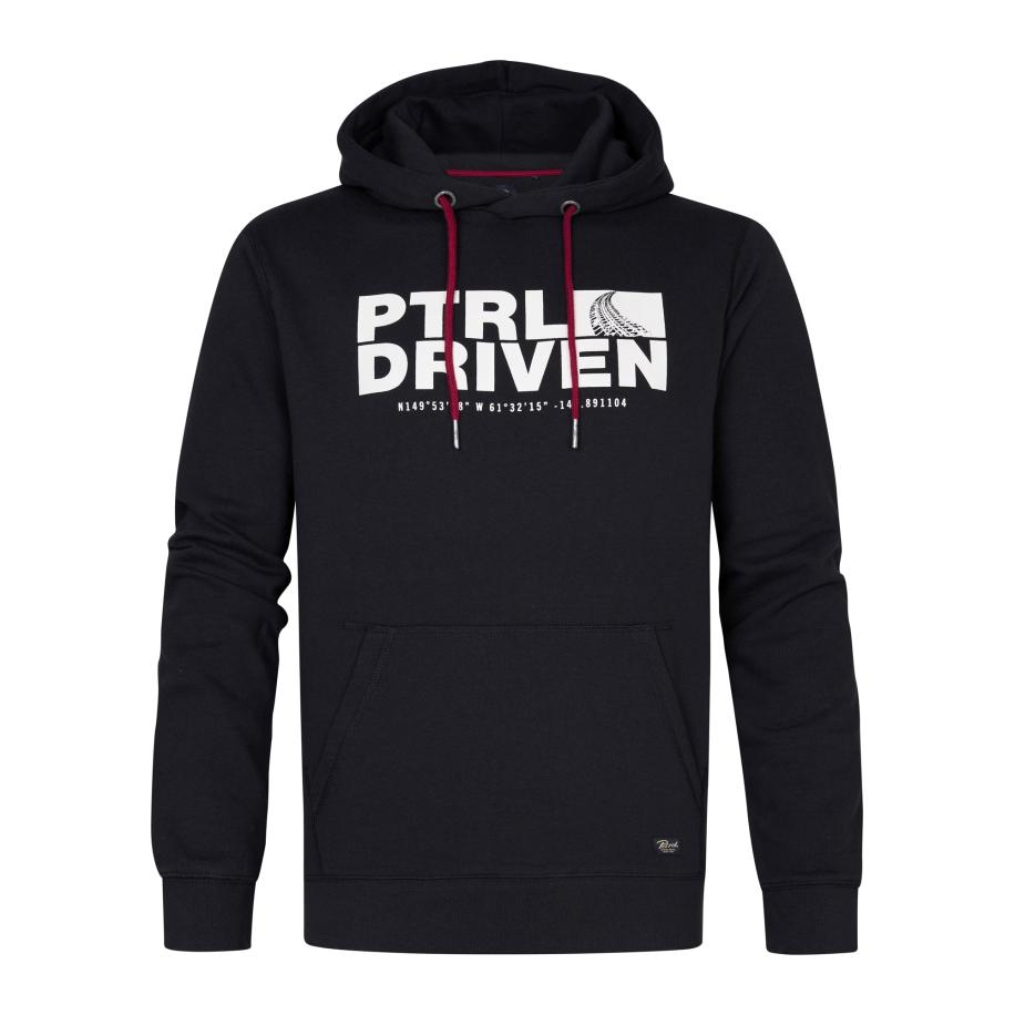 Petrol Industries Petrol Industries Sweatshirt zwart / wit -