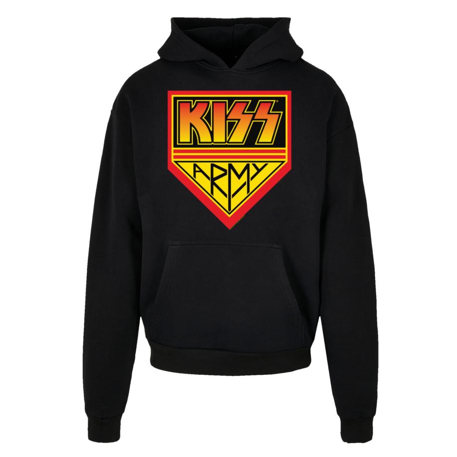F4NT4STIC F4NT4STIC Sweatshirt Kiss Rock Band Army geel / oranje / rood / zwart -