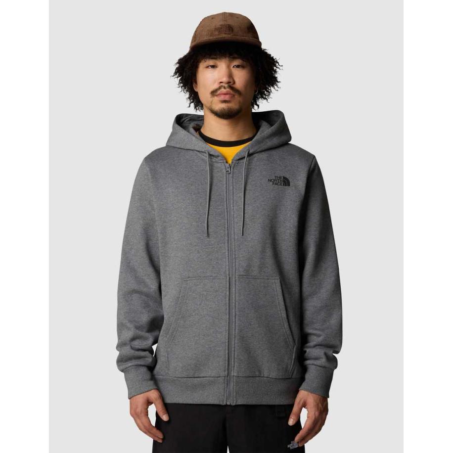 The North Face - Simple Dome - Hoodie met rits in grijs Grijs