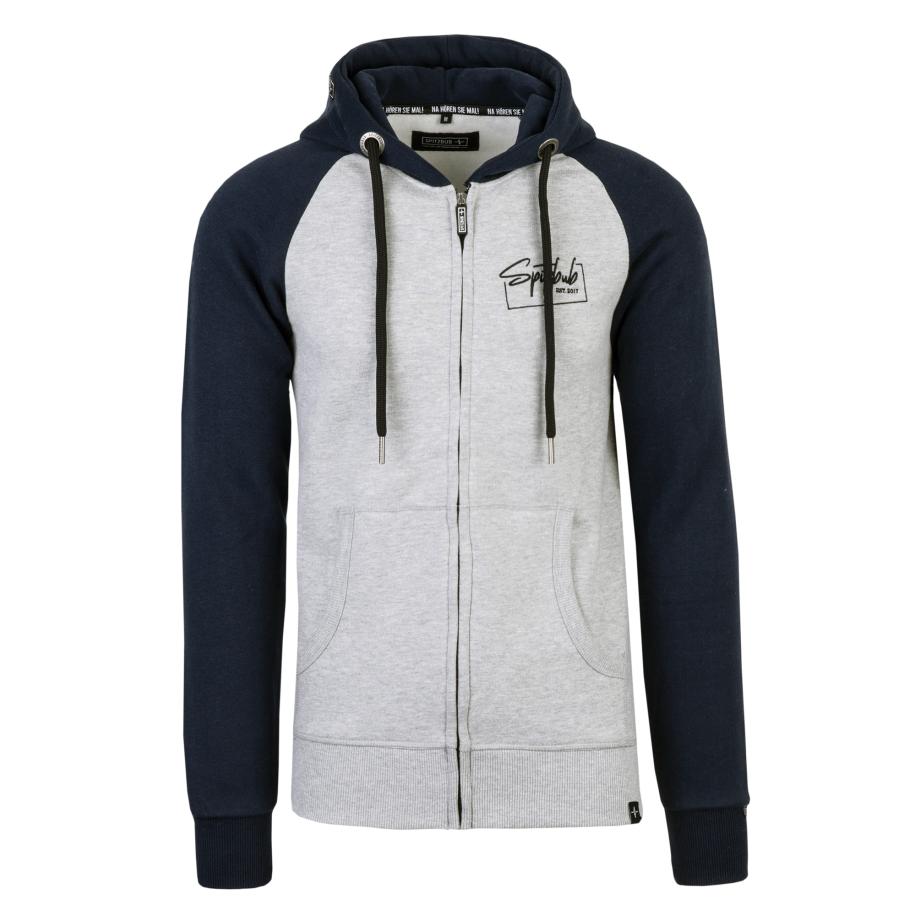 SPITZBUB Sweatvest Carlo nachtblauw / grijs gemêleerd Multicolor