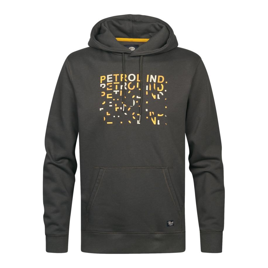 Petrol Industries Petrol Industries Sweatshirt geel / grijs / lichtoranje -