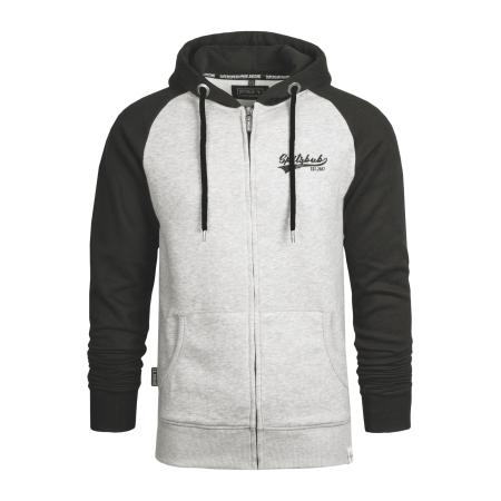 SPITZBUB SPITZBUB Sweatvest Lucas grijs gemêleerd / zwart