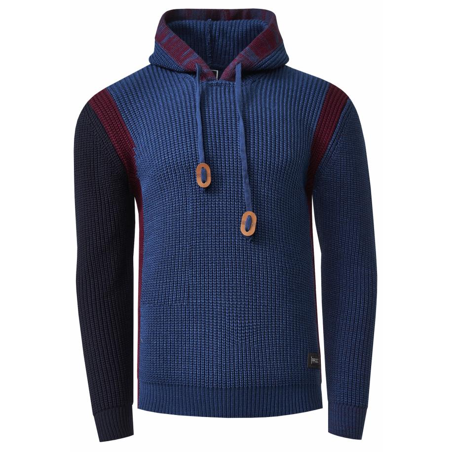 Rusty Neal Rusty Neal Trui petrol / bloedrood -