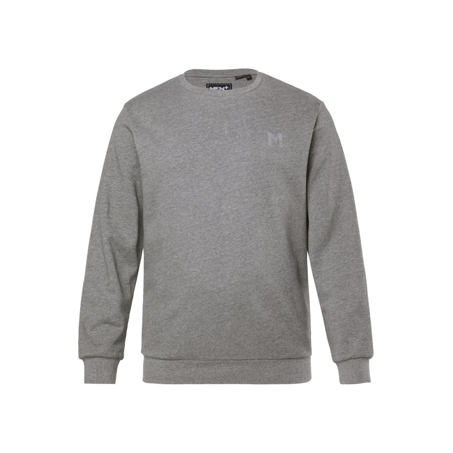 men plus Men Plus Sweatshirt grijs gemêleerd -