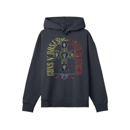F4NT4STIC F4NT4STIC Sweatshirt Guns N Roses Skull Rock Band Merch antraciet / gemengde kleuren