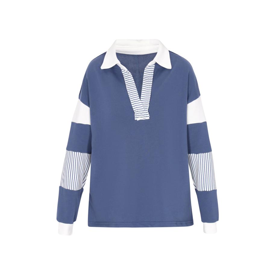 SANIKA SANIKA Sweatshirt saffier / wit -