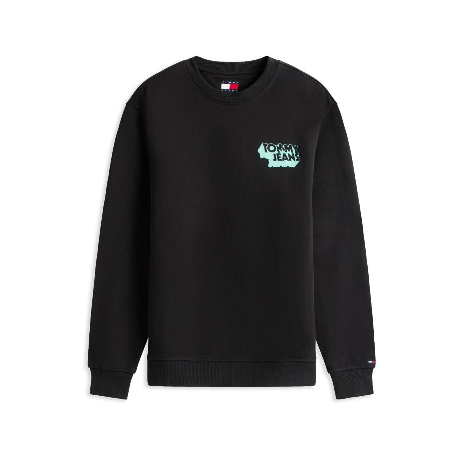 Tommy Jeans Tommy Jeans Sweatshirt mintgroen / zwart -