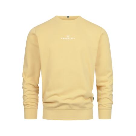 Kronstadt Kronstadt Sweatshirt lichtgeel / wit