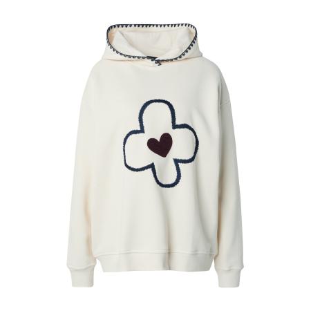 grace Grace Sweatshirt Flower crème / zwart
