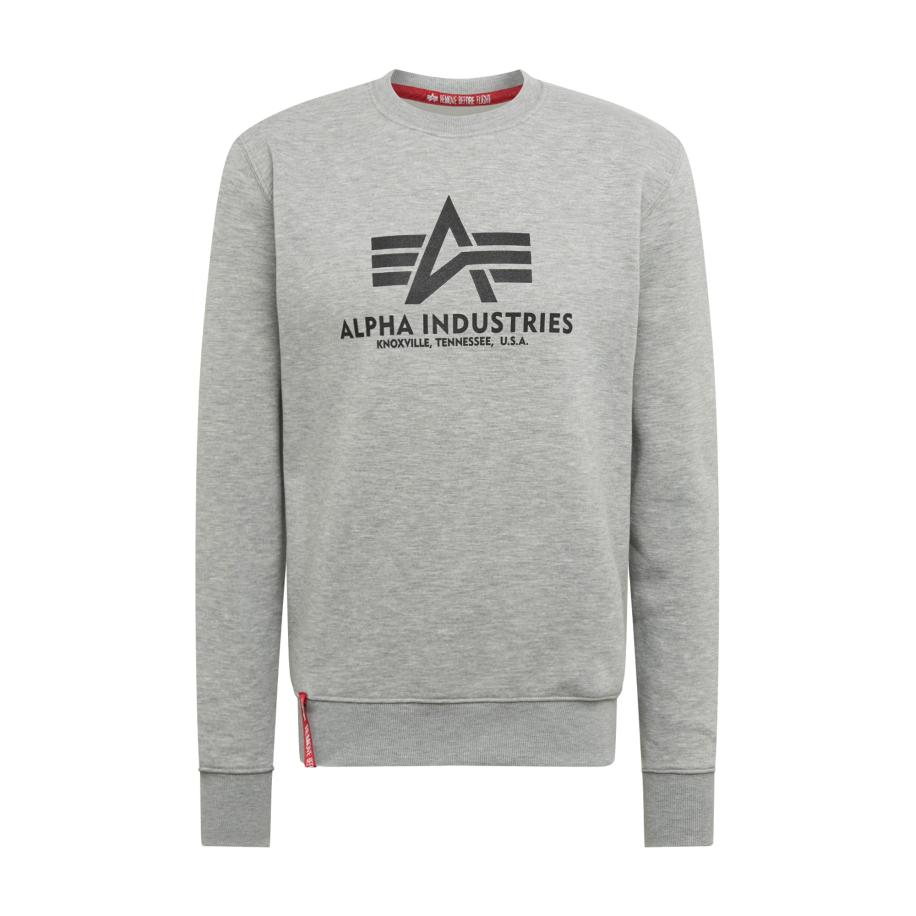 Alpha Industries ALPHA INDUSTRIES Sweatshirt antraciet / lichtgrijs / rood -