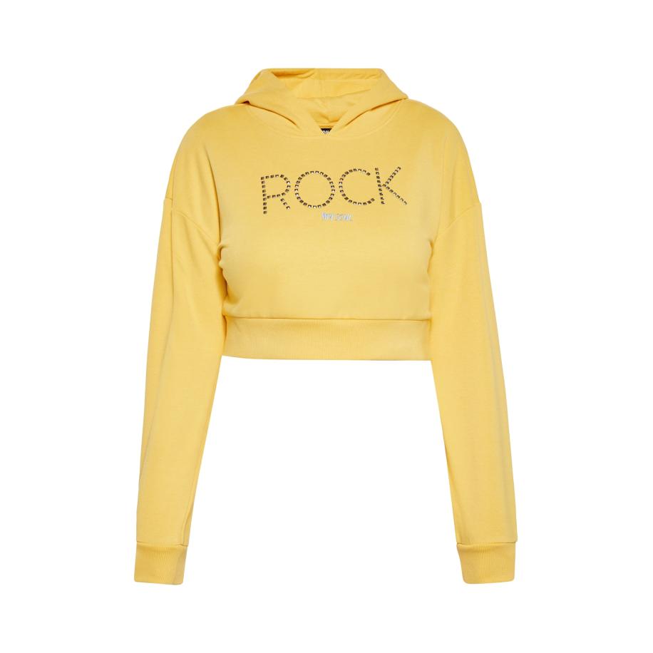 ROCKEASY ROCKEASY Sweatshirt lichtblauw / geel / goud -