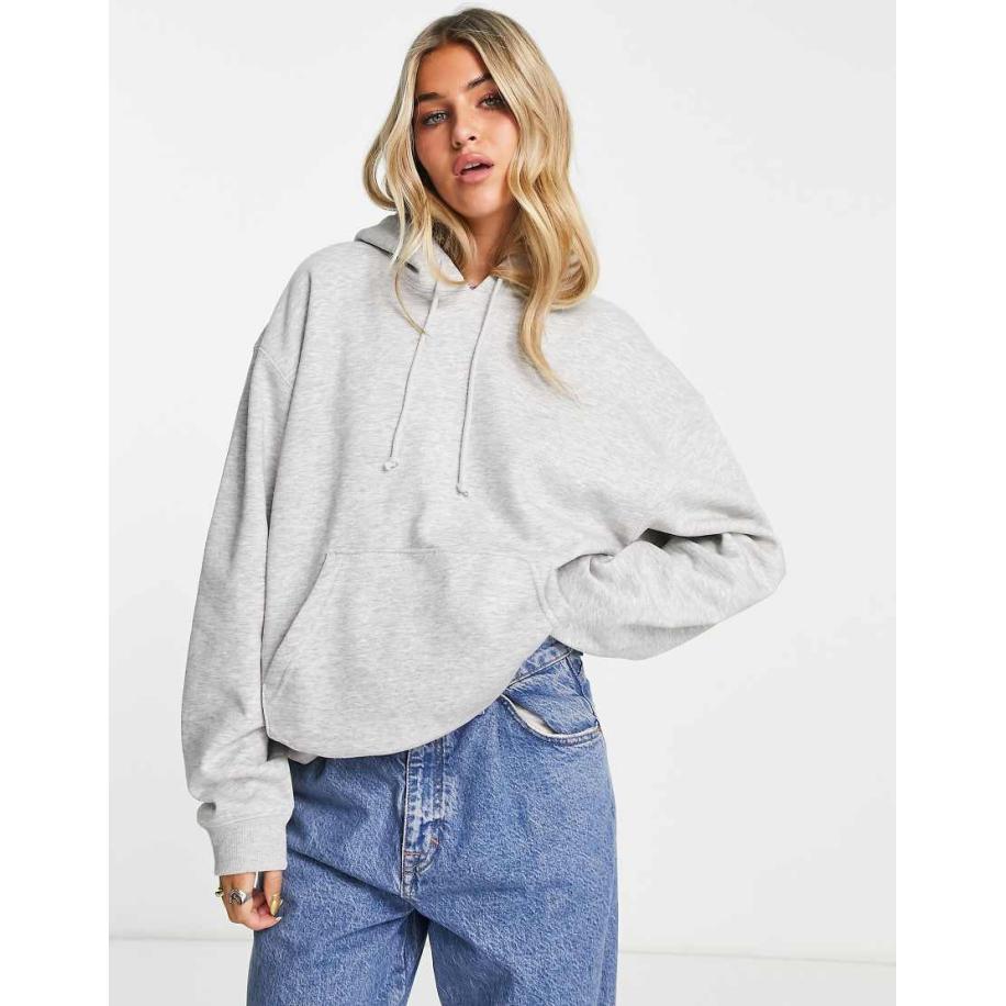 Weekday Essence Hoodie in grijs Grijs