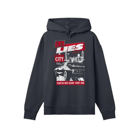 F4NT4STIC F4NT4STIC Sweatshirt rood / black denim / wit