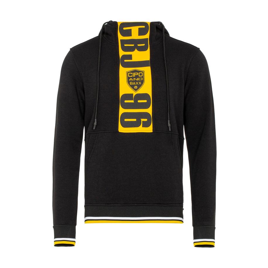 Cipo & Baxx CIPO & BAXX Sweatshirt geel / zwart / wit -