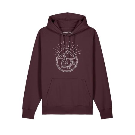 Watapparel Watapparel Sweatshirt Natur ist schön bordeaux / donkerrood / wit