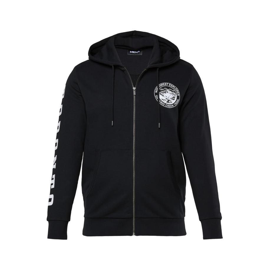 men plus Men Plus Sweatvest zwart -