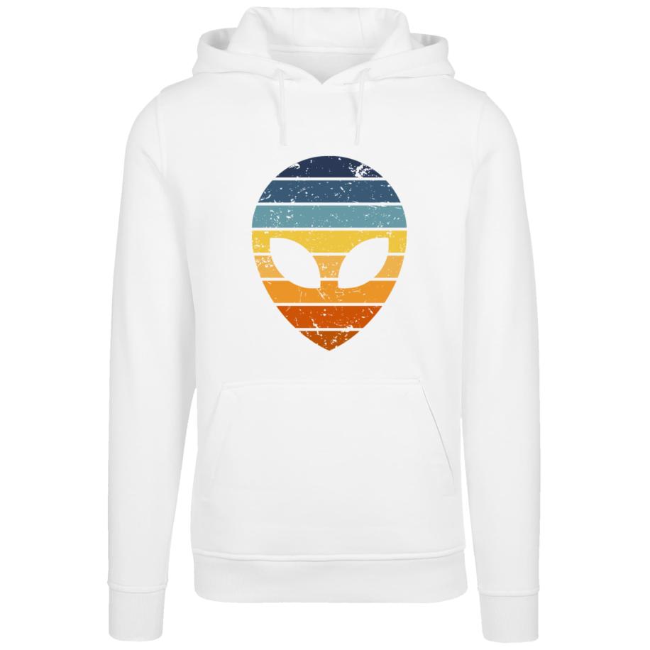 F4NT4STIC F4NT4STIC Sweatshirt Alien Sonnenuntergang Retro gemengde kleuren / wit -