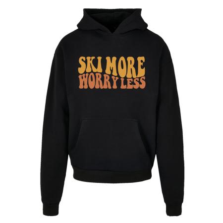 F4NT4STIC F4NT4STIC Sweatshirt Ski More Worry Less geel / oranje / zwart