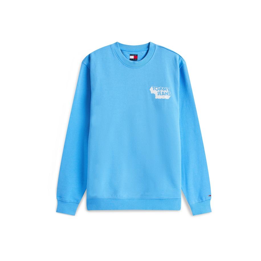 Tommy Jeans Tommy Jeans Sweatshirt hemelsblauw / wit -