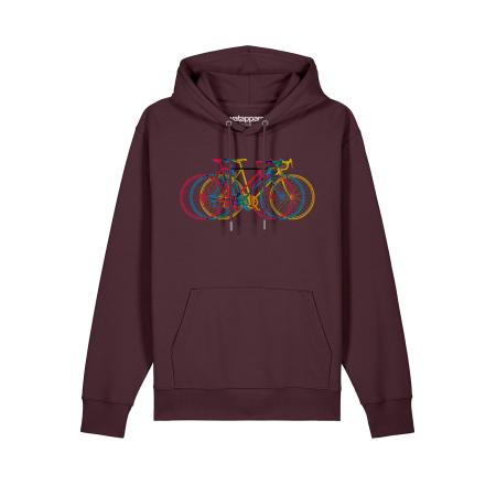 Watapparel Watapparel Sweatshirt Fahrräder gemengde kleuren / donkerrood