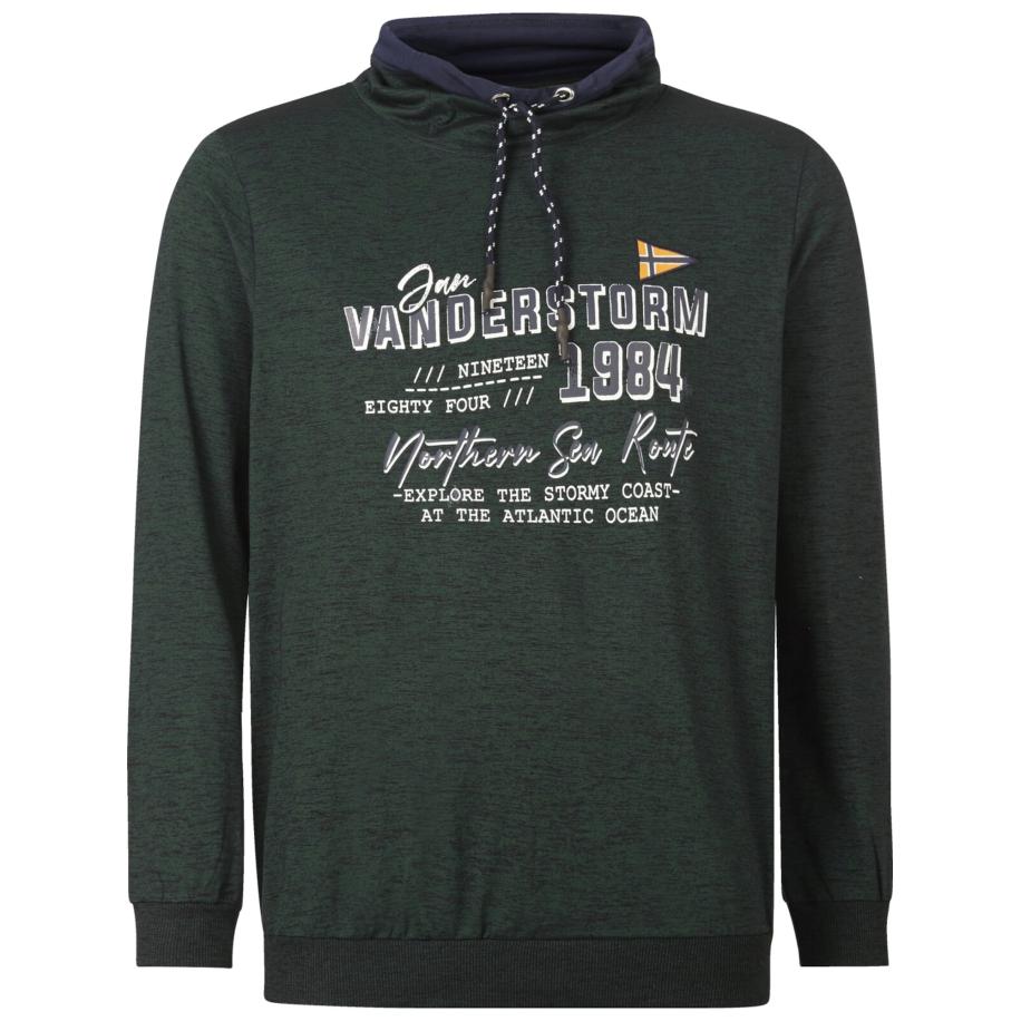 jan vanderstorm Jan Vanderstorm Sweatshirt Sverre donkergroen -