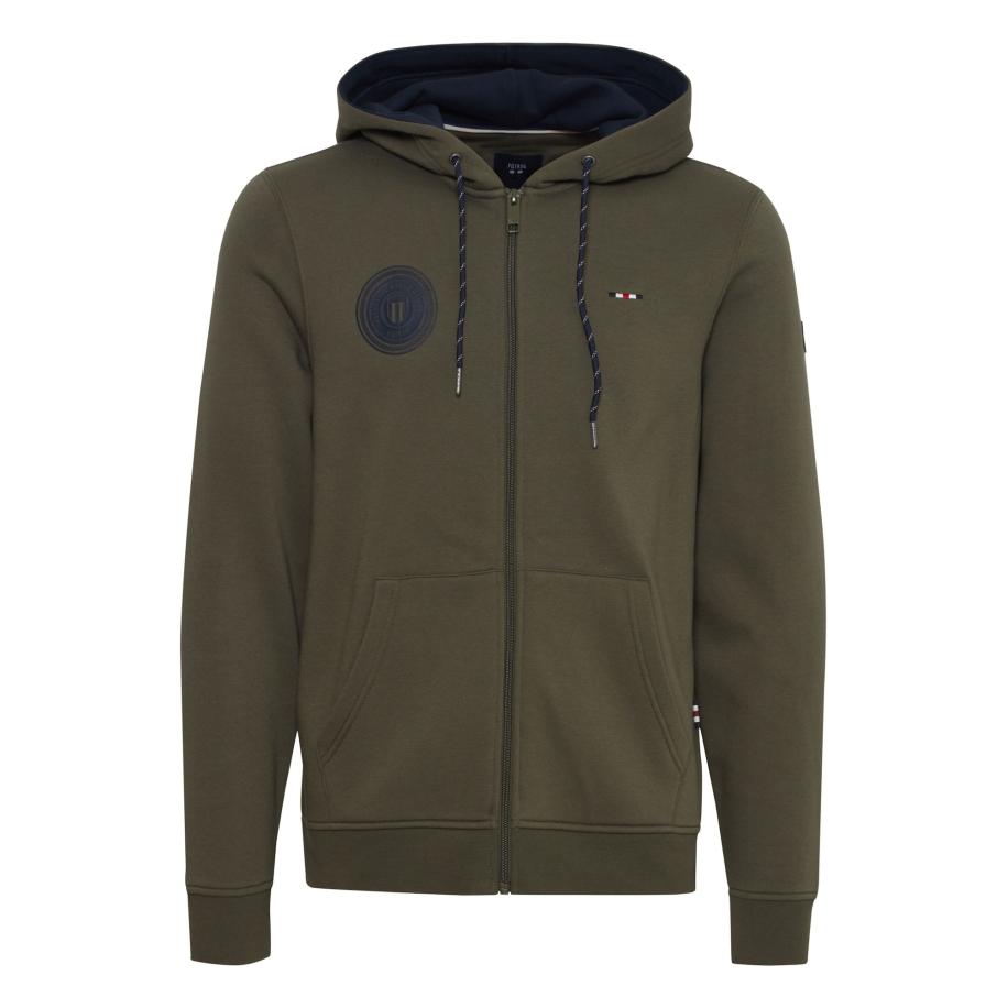 FQ1924 FQ1924 Sweatvest WILLIAM donkergroen / rood / zwart / wit -