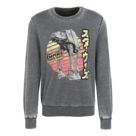 Recovered Recovered Sweatshirt Star Wars Empire Strikes Back Retro AT-AT grijs